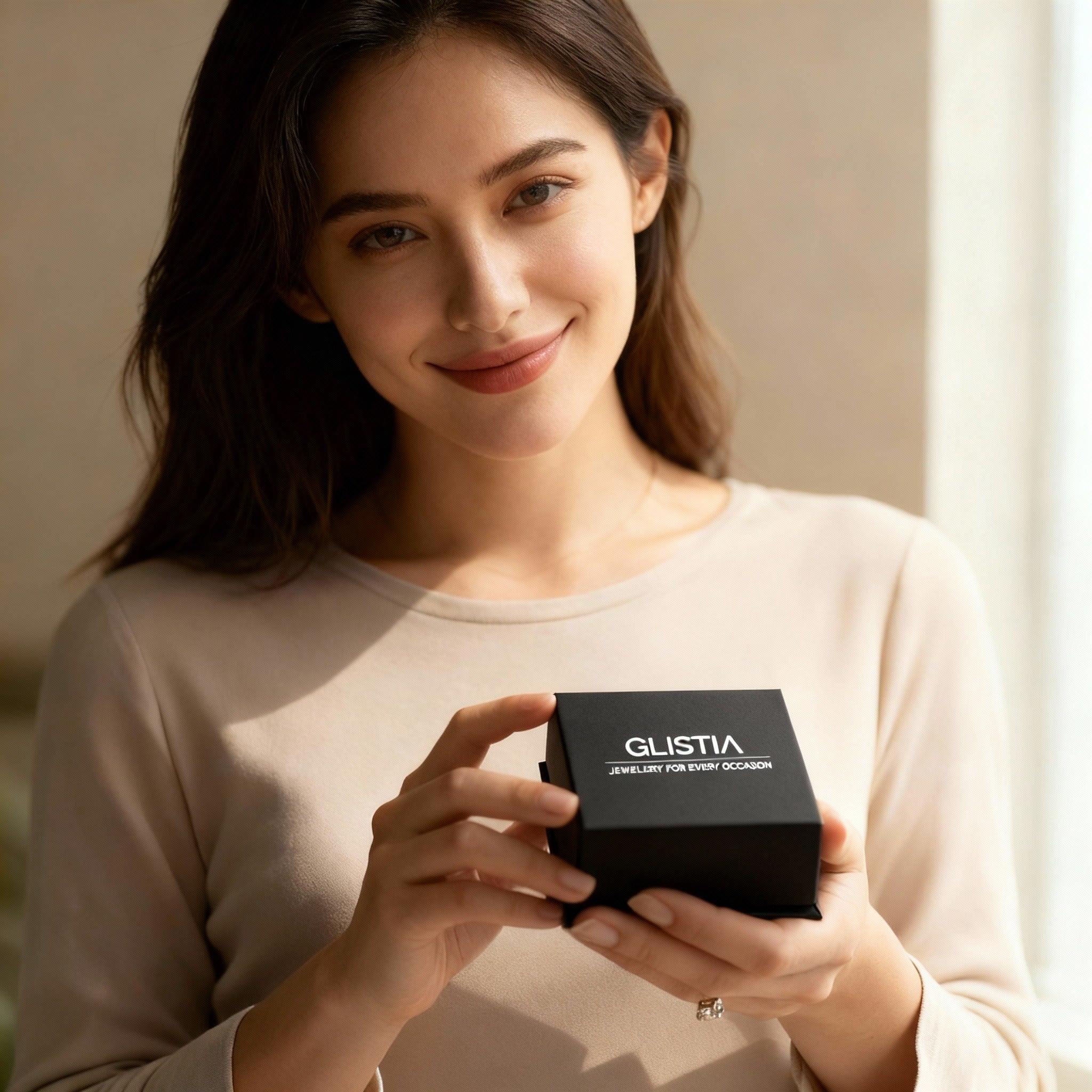 Jewellery presented in gift-ready packaging