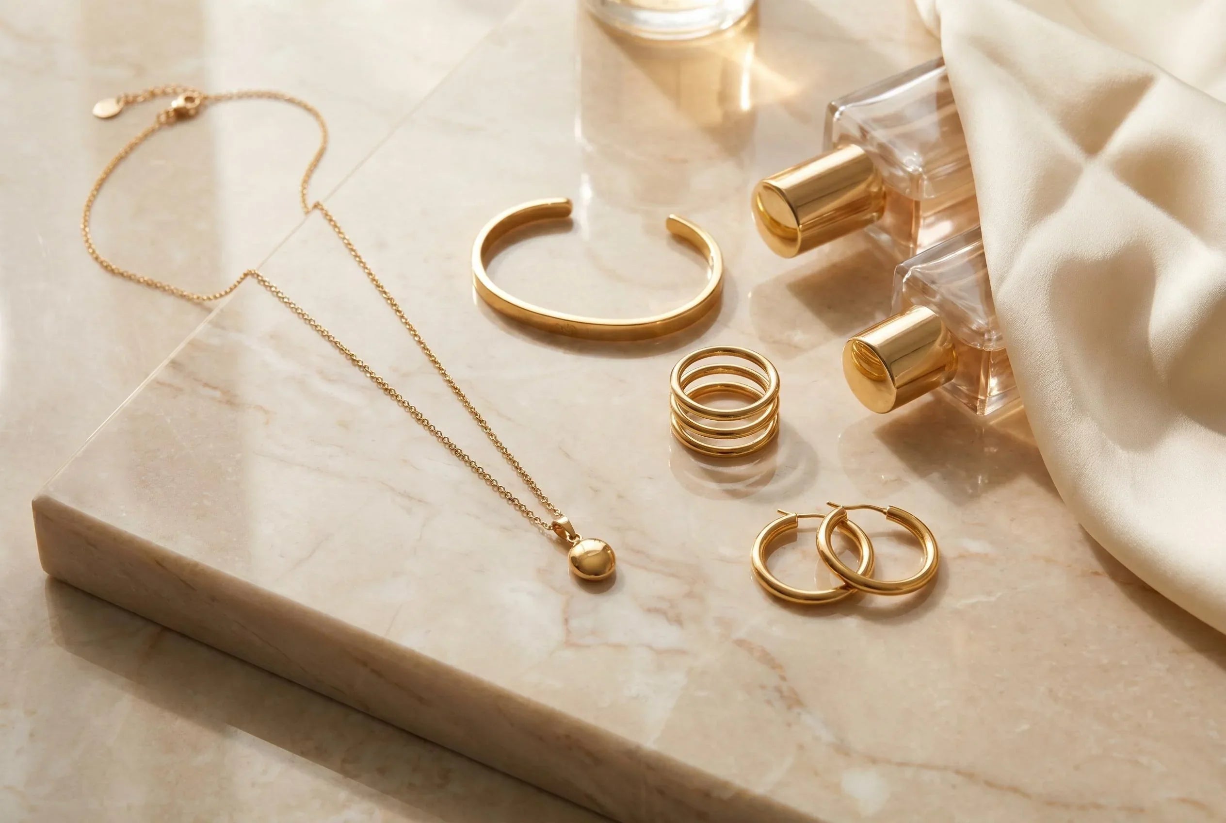 18K PVD gold plated jewellery designed for everyday wear without worrying about fading, tarnishing, or daily water exposure