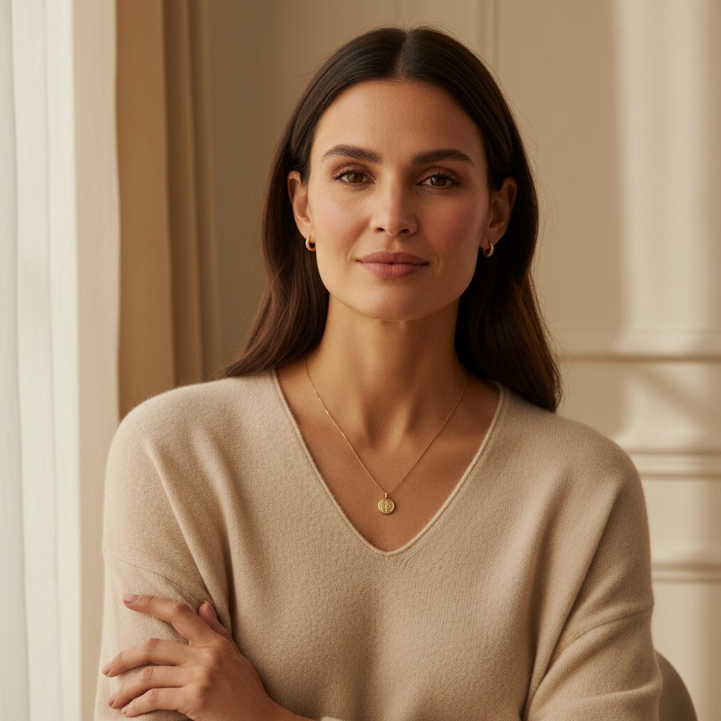 Minimal pendant necklace designed for everyday wear with a refined and elegant finish