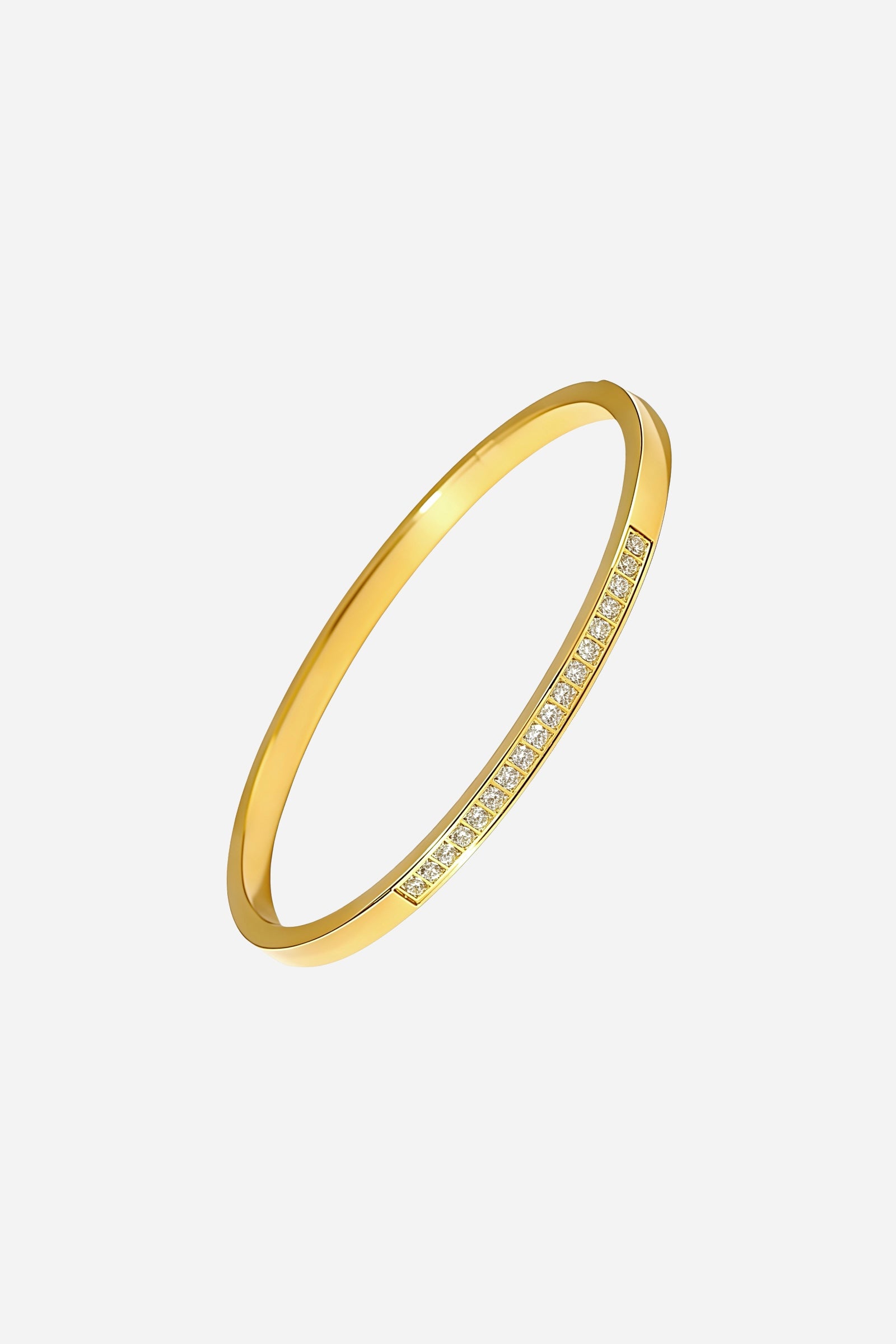 Slim Crystal Bar Bangle
