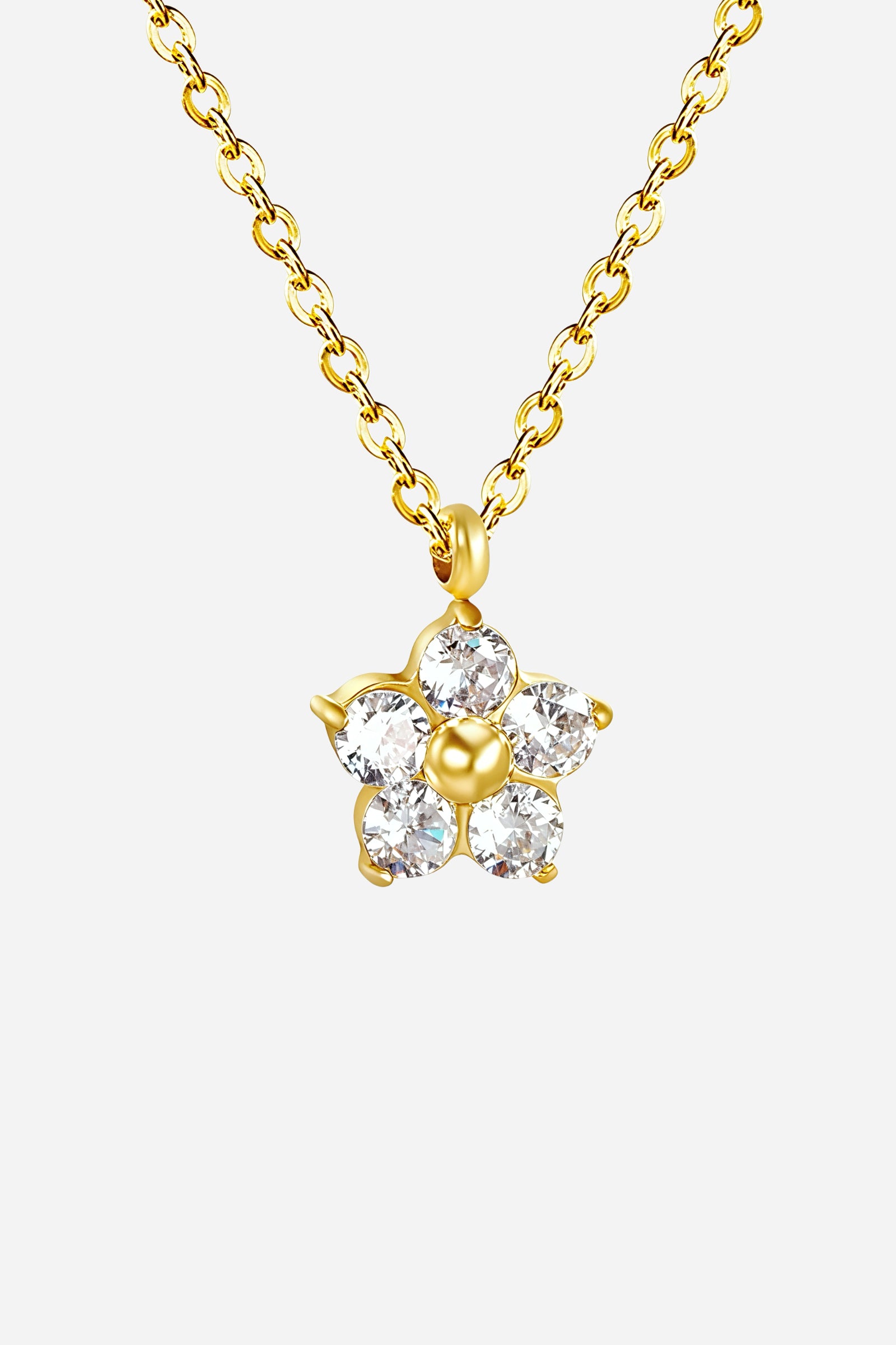 Stella Star Pendant Necklace in 18K PVD gold plated stainless steel